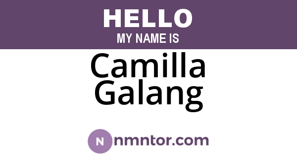 Camilla Galang