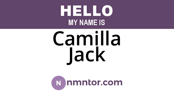 Camilla Jack