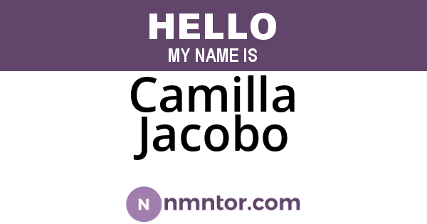 Camilla Jacobo