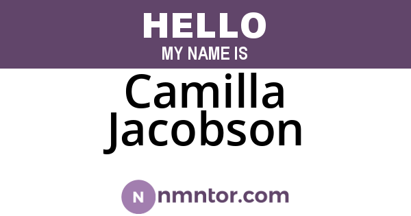 Camilla Jacobson