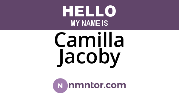 Camilla Jacoby