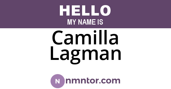 Camilla Lagman