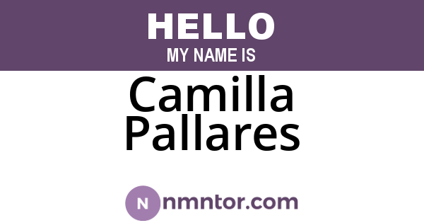 Camilla Pallares
