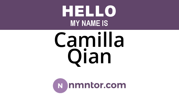 Camilla Qian