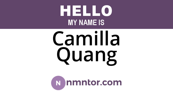 Camilla Quang