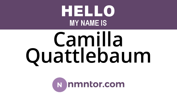 Camilla Quattlebaum