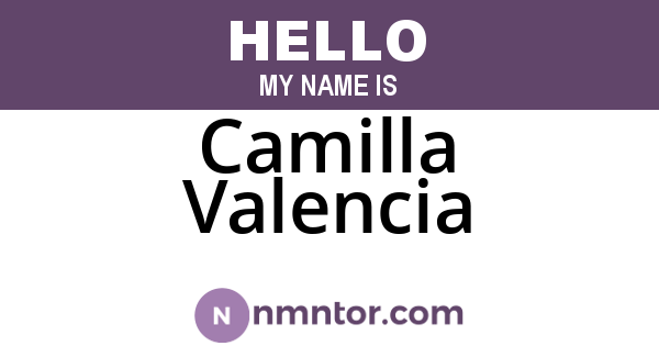 Camilla Valencia