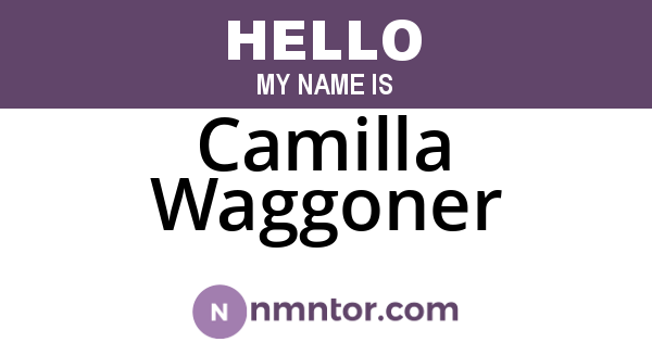 Camilla Waggoner