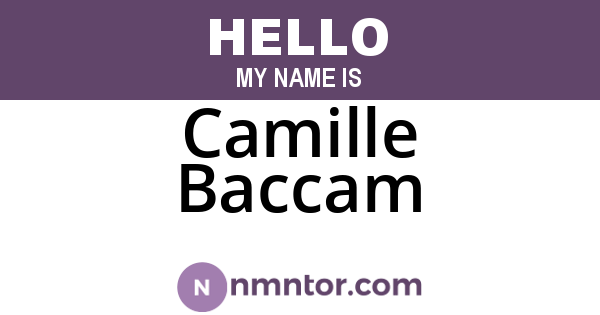 Camille Baccam