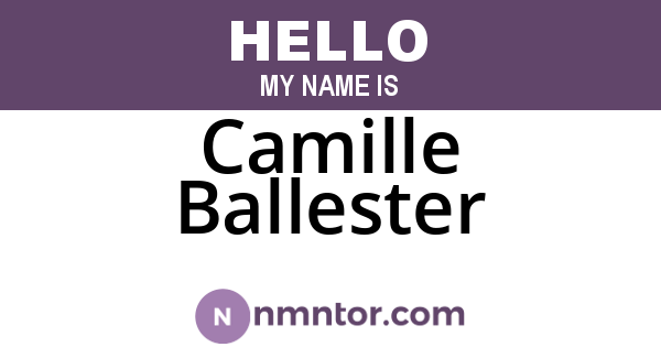 Camille Ballester