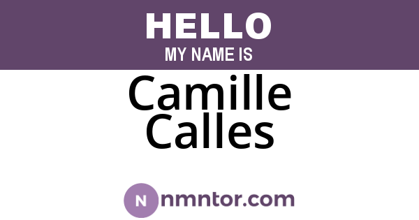 Camille Calles