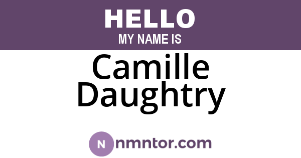 Camille Daughtry