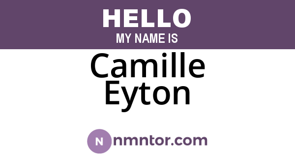 Camille Eyton