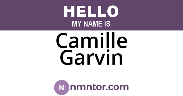 Camille Garvin