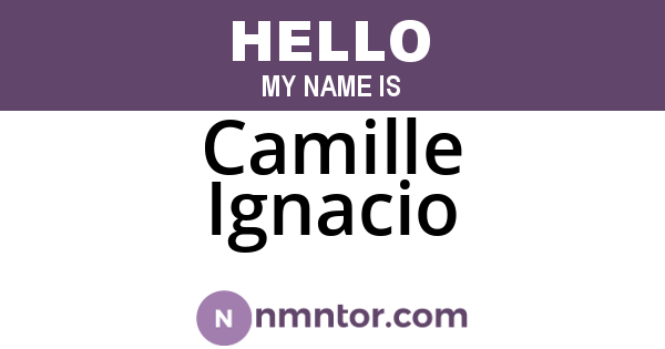 Camille Ignacio