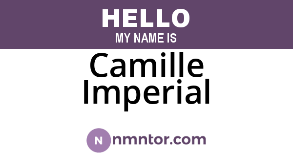 Camille Imperial