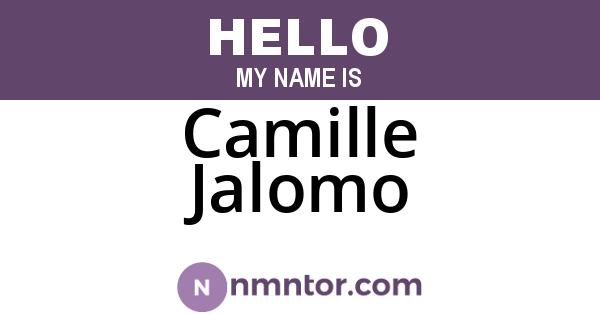 Camille Jalomo