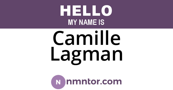 Camille Lagman