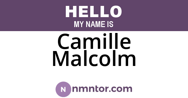 Camille Malcolm
