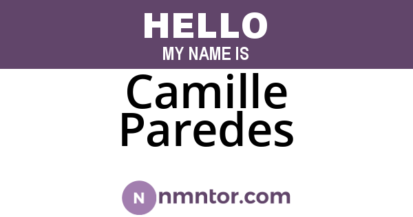 Camille Paredes