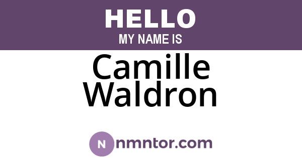 Camille Waldron