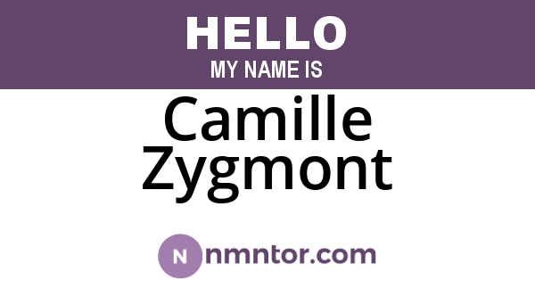 Camille Zygmont