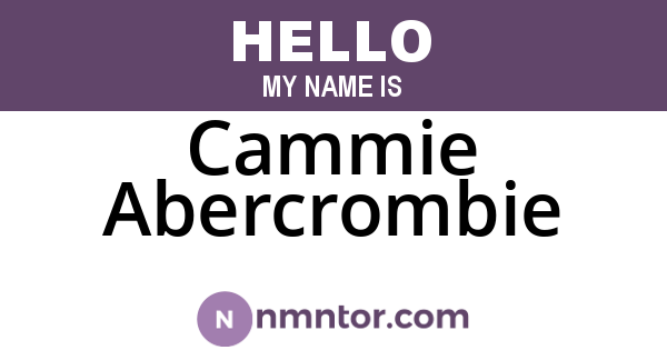 Cammie Abercrombie