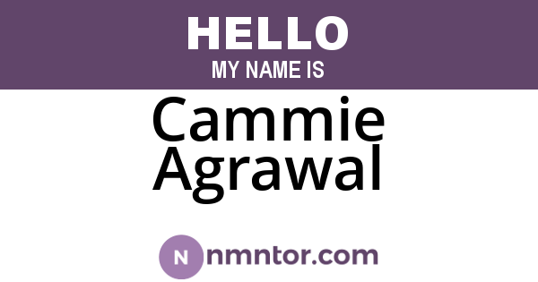 Cammie Agrawal