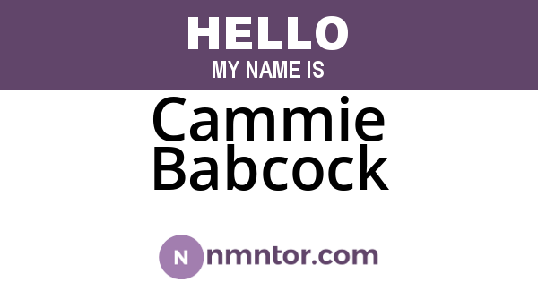 Cammie Babcock