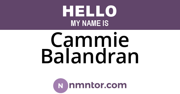 Cammie Balandran