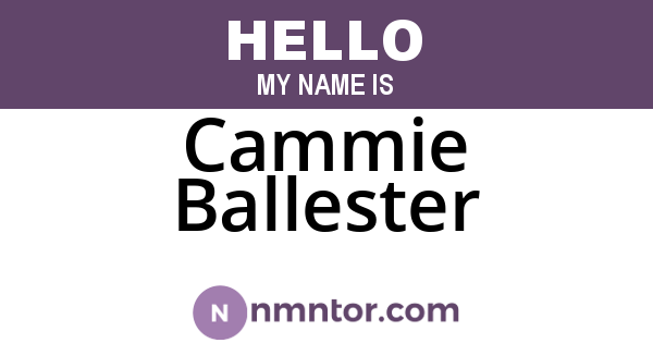 Cammie Ballester