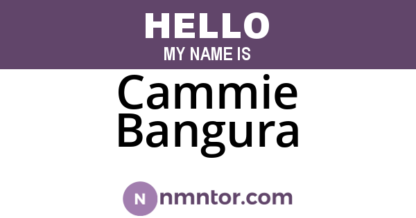 Cammie Bangura