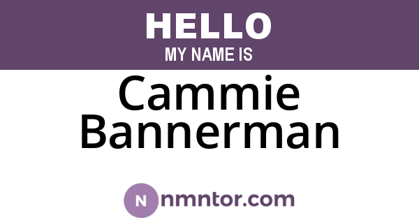 Cammie Bannerman