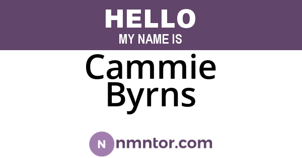 Cammie Byrns