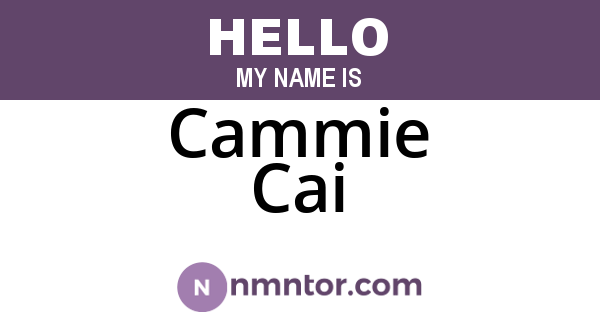 Cammie Cai