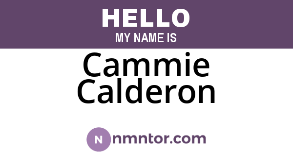 Cammie Calderon