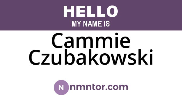 Cammie Czubakowski