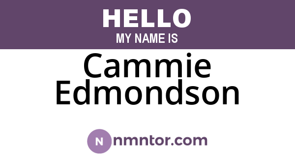 Cammie Edmondson