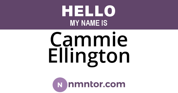 Cammie Ellington