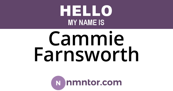 Cammie Farnsworth
