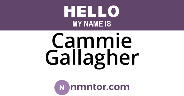 Cammie Gallagher