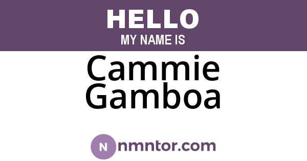 Cammie Gamboa