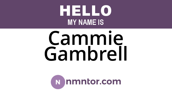 Cammie Gambrell