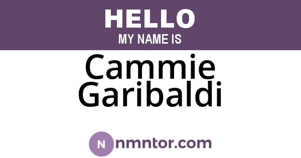Cammie Garibaldi