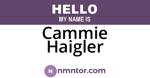 Cammie Haigler