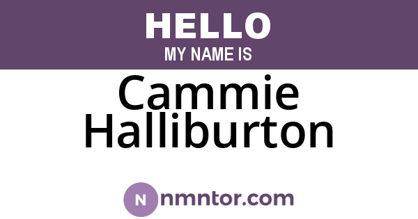 Cammie Halliburton