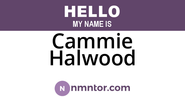 Cammie Halwood
