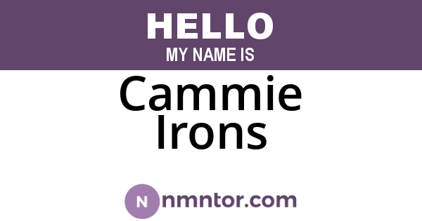 Cammie Irons