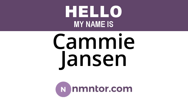 Cammie Jansen