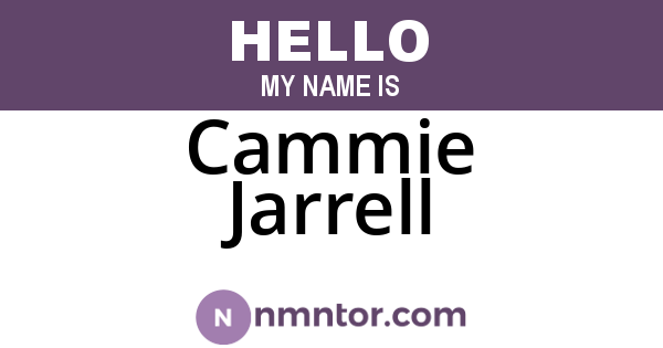 Cammie Jarrell
